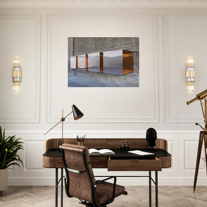 Untitled First Multi-Unit Work - 1966 - Donald Judd Brushed Aluminum Print - 70x100 cm / 28x40 inches | Donald Judd Aluminum Print | Donald Judd Prints
