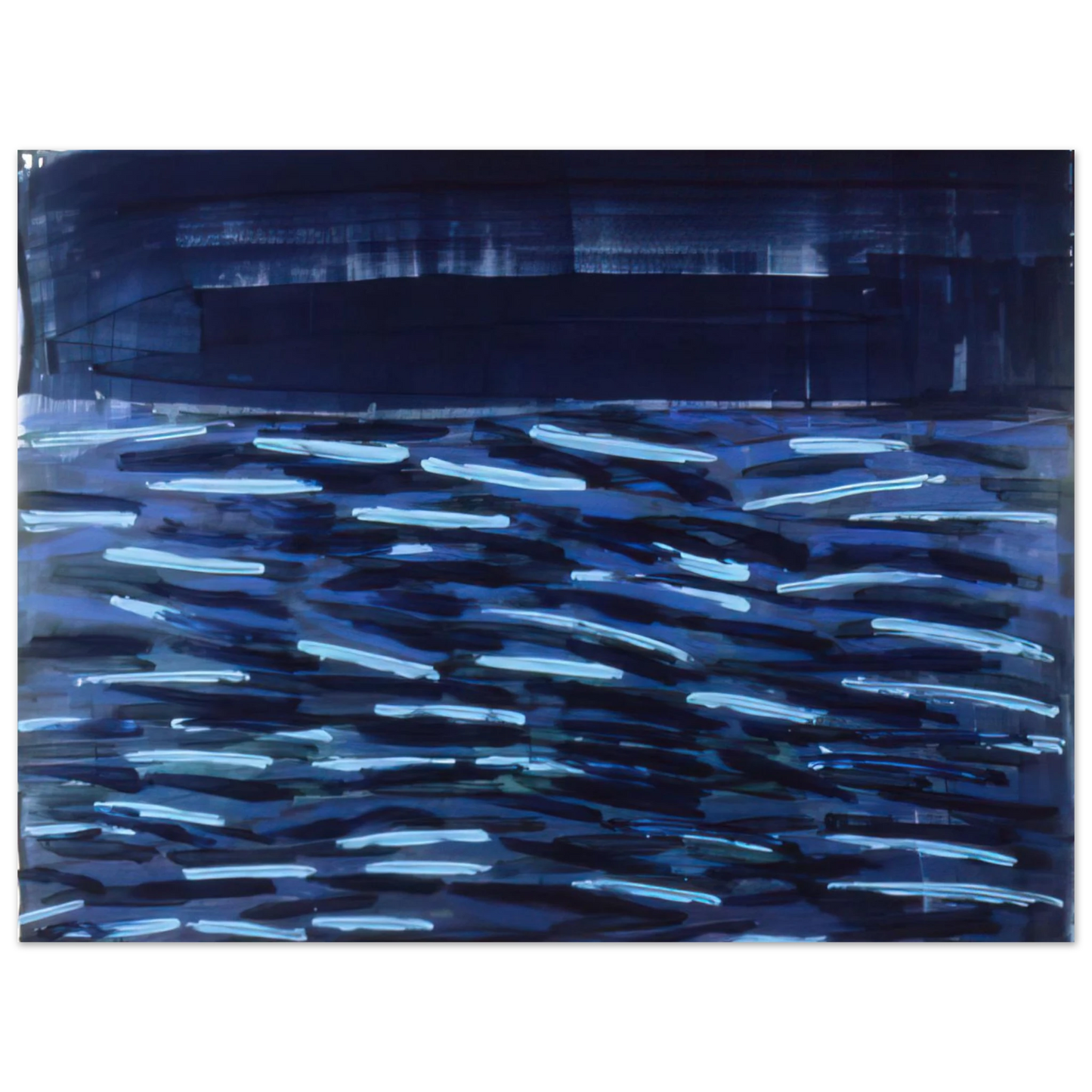 Ronnie Landfield - Flowers Of The Deep - 1984  75x100 cm / 30x40inches Fine Art Poster