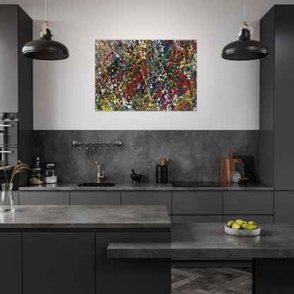 Composition - Jean-Paul Riopelle Acrylic Print - 70x100 cm / 28x40″ inches | Jean-Paul Riopelle Wall Art | Jean-Paul Riopelle Prints