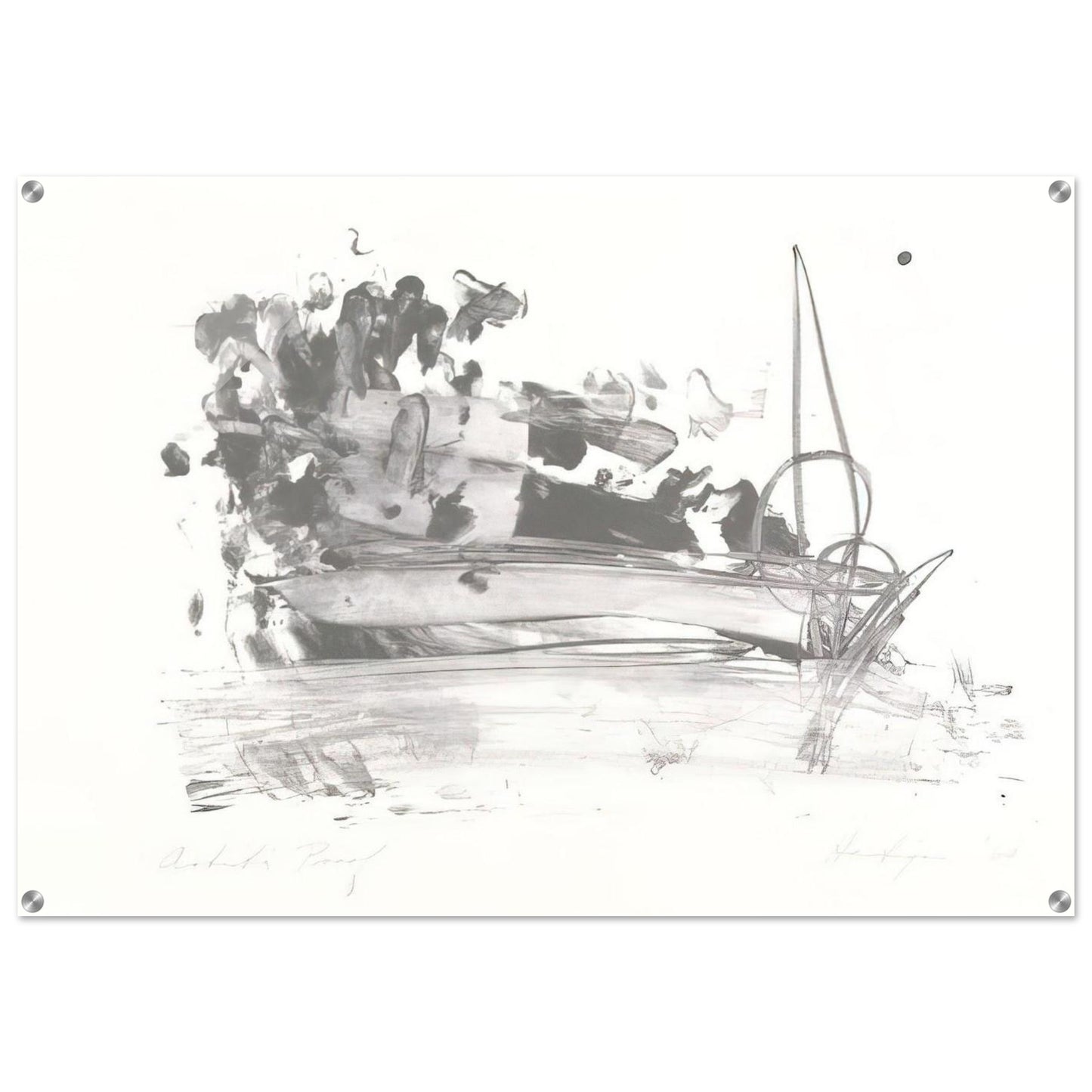 The Hero Leaves His Ship - Grace Hartigan Acrylic Print - 70x100 cm / 28x40″ inches | Grace Hartigan Wall Art | Grace Hartigan Prints