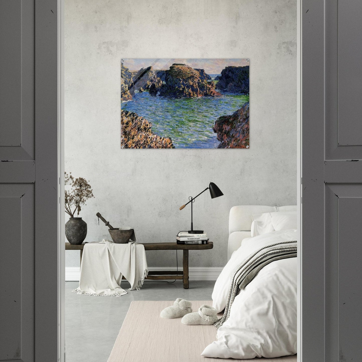 Coming into Port-Goulphar, Belle-Ile - claude monet Acrylic Print - 70x100 cm / 28x40″ inches