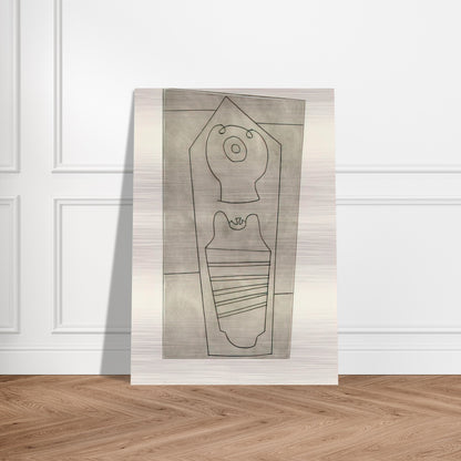 Turkish form - 1967 - Ben Nicholson Brushed Aluminum Print - 70x100 cm / 28x40 inches | Ben Nicholson Aluminum Print | Ben Nicholson Prints