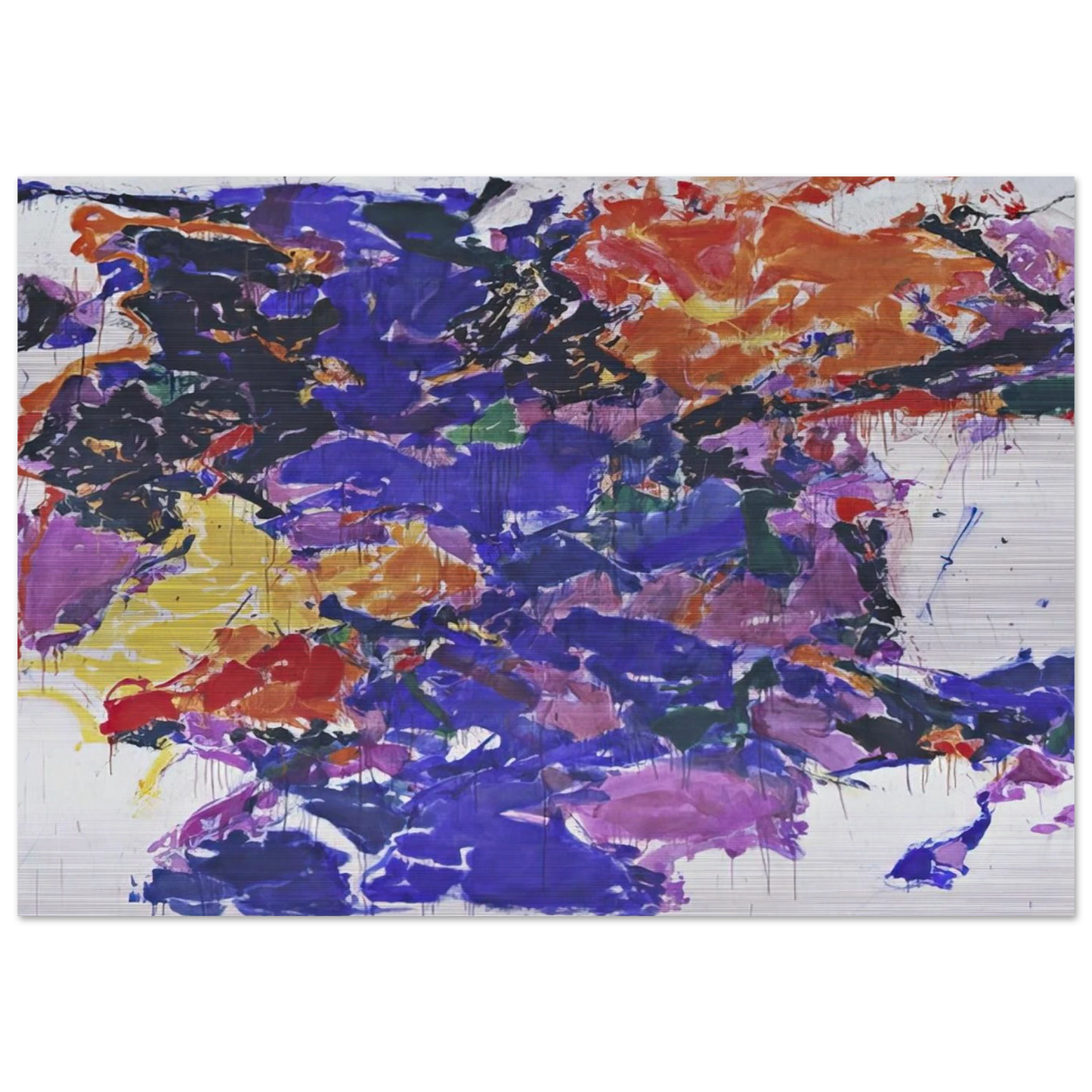 Towards Disappearance II - Sam Francis Brushed Aluminum Print - 70x100 cm / 28x40 inches | Sam Francis Aluminum Print | Sam Francis Prints