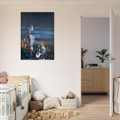 Slowly Toward The North - Yves Tanguy Brushed Aluminum Print - 70x100 cm / 28x40 inches | Yves Tanguy Aluminum Print | Yves Tanguy Prints