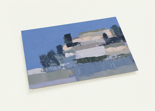 Ménerbes - Art Informel By Nicolas de Stael Pack of 10 Post Cards | Nicolas de Stael Post Cards | A6 (10.5 x 14.8 cm) - 4.1 x 5.8 inches