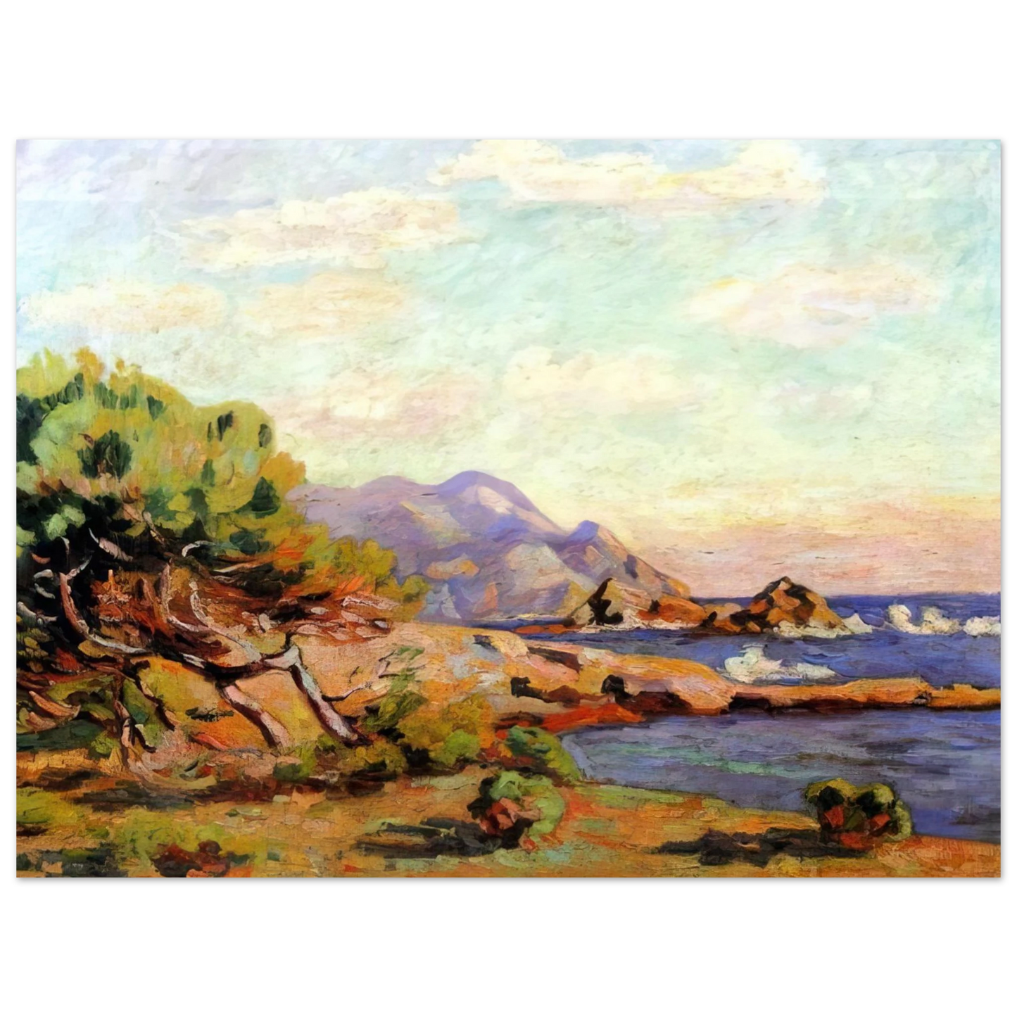 Armand Guillaumin - La Pointe du Lou Gaou - 1911  75x100 cm / 30x40inches Fine Art Poster