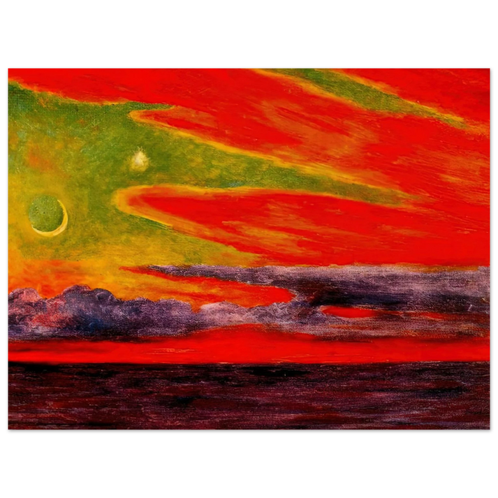 Diego Rivera - EVENING TWILIGHT AT ACAPULCO 1956  75x100 cm / 30x40inches Fine Art Poster
