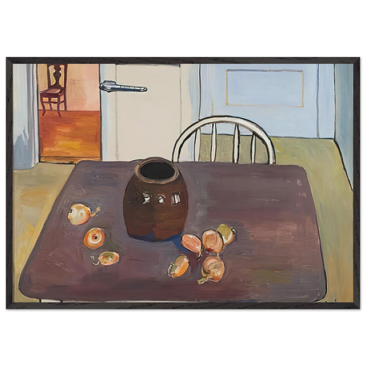 Still Life Spring Lake - Alice Neel 70x100 cm / 28x40 inches Framed Art Print – Black Wooden Frame