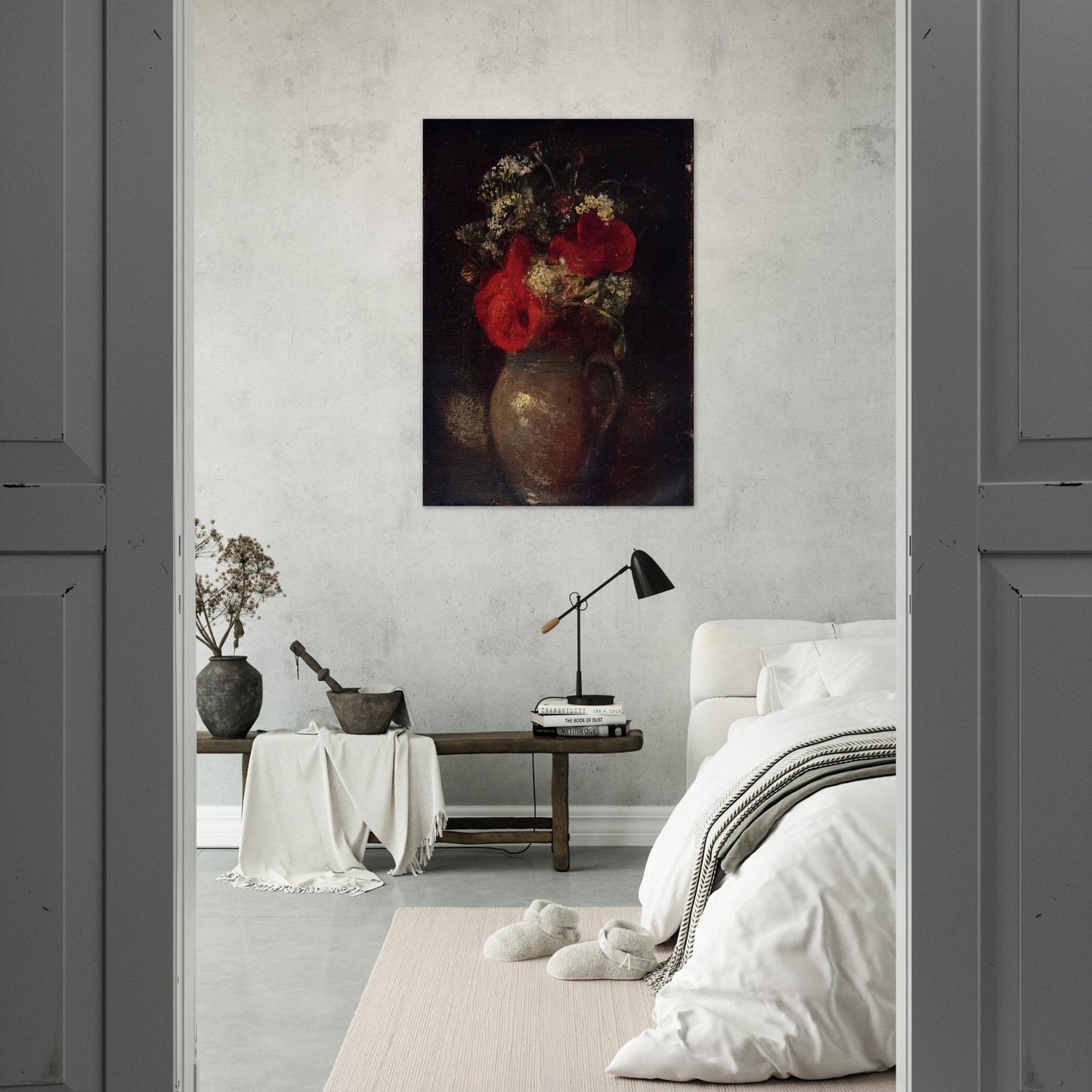 BOUQUET - Odilon Redon Brushed Aluminum Print - 70x100 cm / 28x40 inches | Odilon Redon Aluminum Print | Odilon Redon Prints