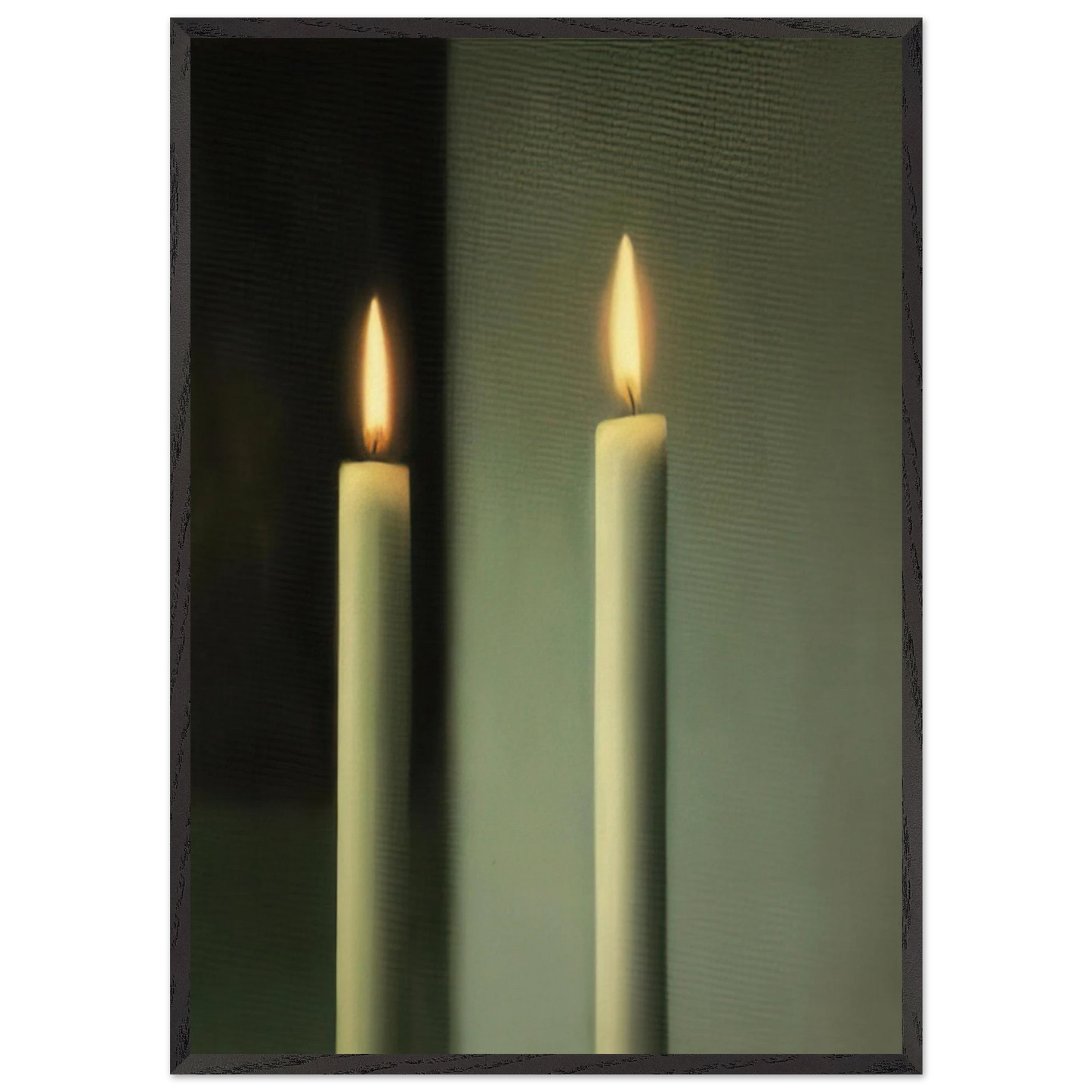 CANDLES - Gerhard Richter 70x100 cm / 28x40 inches Framed Art Print – Black Wooden Frame