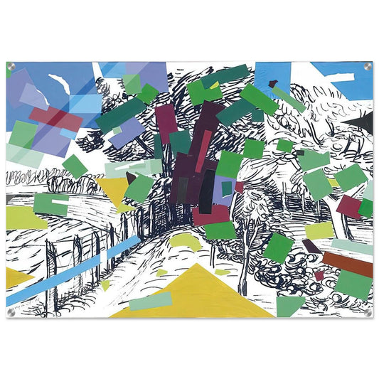 Polish Landscape - 2006 - Wojciech Fangor Acrylic Print - 70x100 cm / 28x40″ inches
