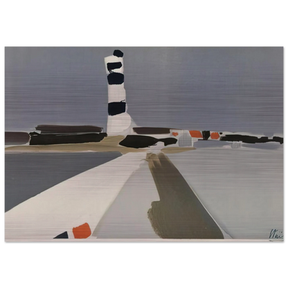 Le Phare - 1952 - Nicolas de Stael Brushed Aluminum Print - 70x100 cm / 28x40 inches | Nicolas de Stael Aluminum Print | Nicolas de Stael Prints