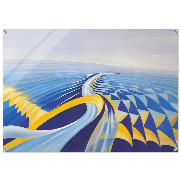 Speeding Motorboat - 1923 - Benedetta Cappa Acrylic Print - 70x100 cm / 28x40″ inches