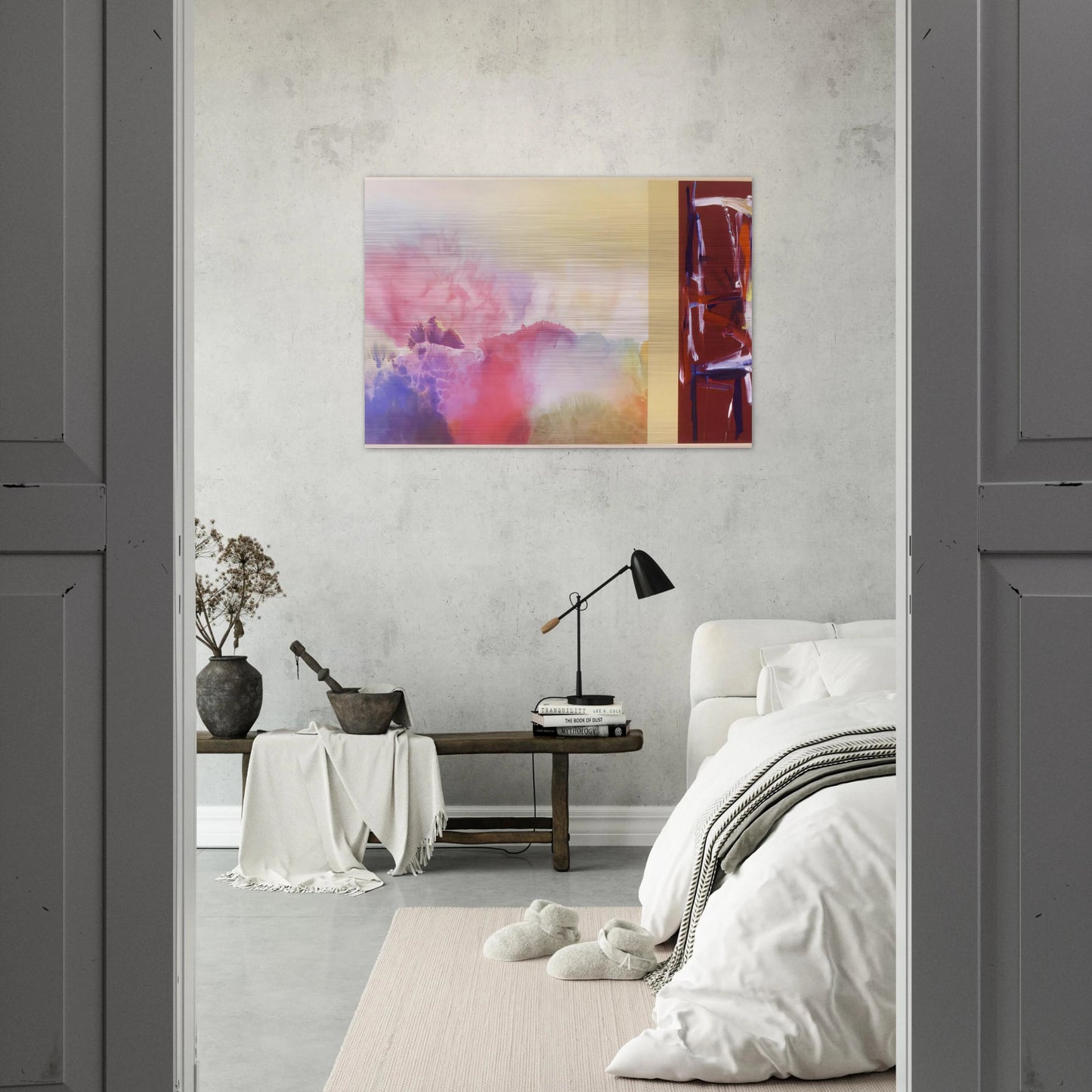 For Sara Teasdale - 1992 - Ronnie Landfield Brushed Aluminum Print - 70x100 cm / 28x40 inches | Ronnie Landfield Aluminum Print | Ronnie Landfield Prints
