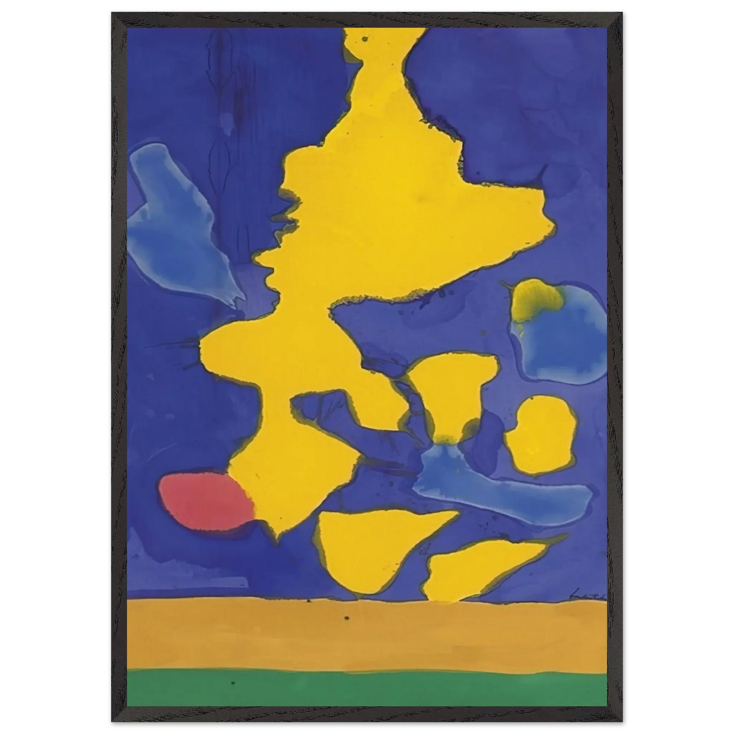 Helen Frankenthaler - Saturn Revisited - 1964 Wall art - 50x70 cm / 20x28 Inches - Fine Art Poster - -