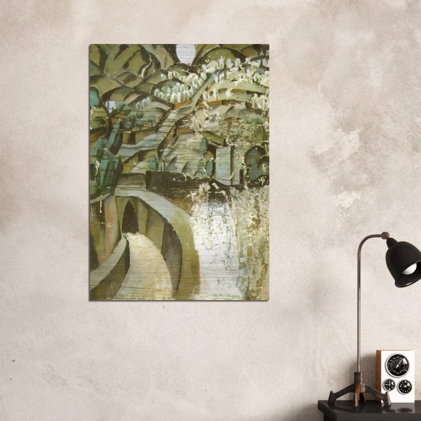 LA JORNETA - Salvador Dali Brushed Aluminum Print - 70x100 cm / 28x40 inches | Salvador Dali Aluminum Print | Salvador Dali Prints