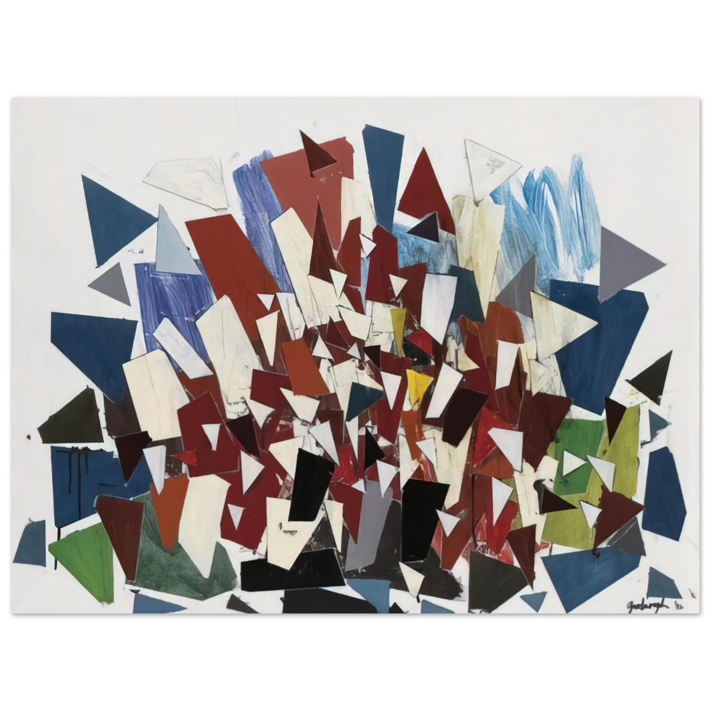 Robert Goodnough - 7--7--N - 1992  75x100 cm / 30x40inches Fine Art Poster