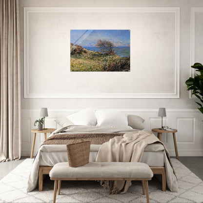 On the Cliff at Fecamp - claude monet Acrylic Print - 70x100 cm / 28x40″ inches