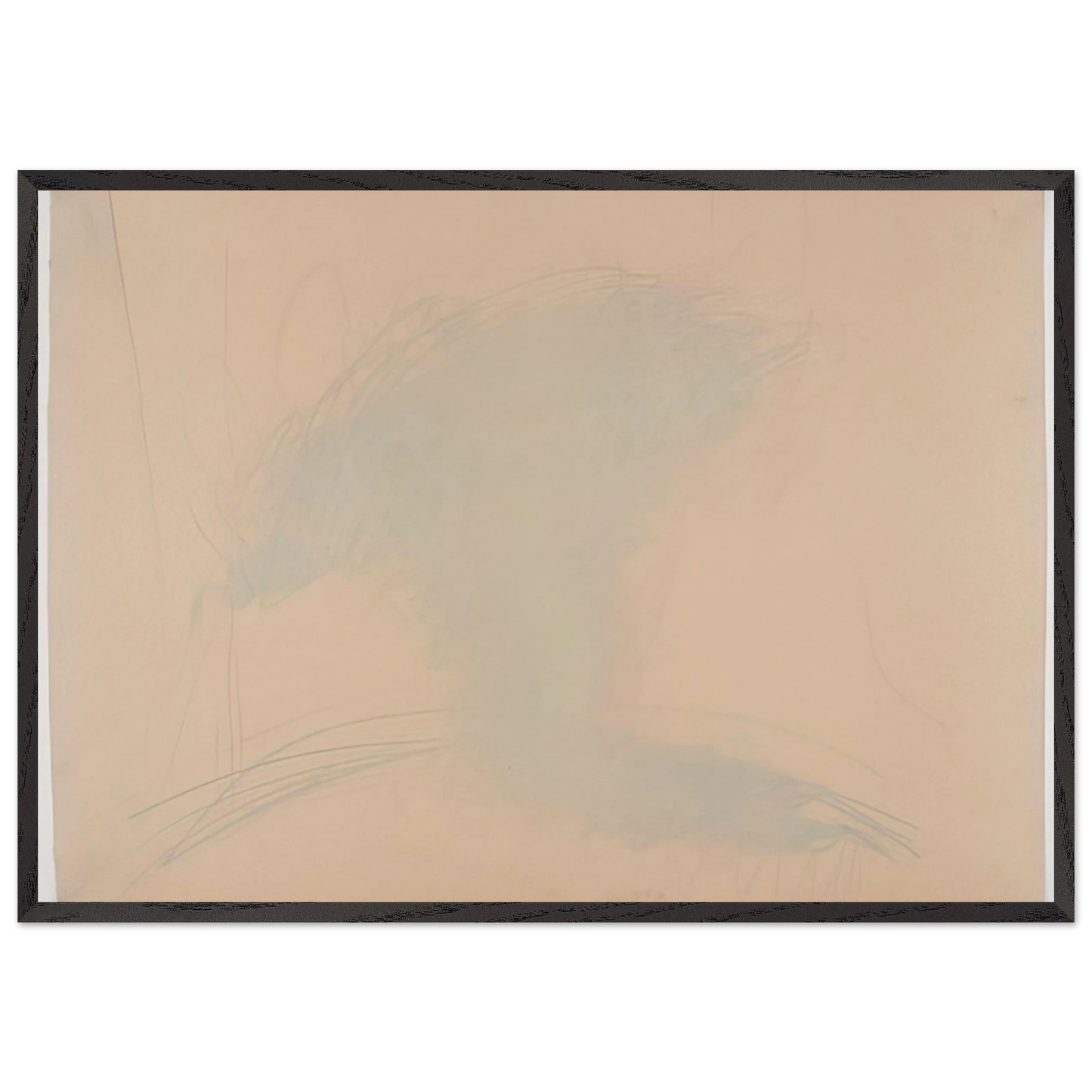 Self-Portrait as a Flower Pot - 1971 - Dieter Roth 70x100 cm / 28x40 inches Framed Art Print – Black Wooden Frame