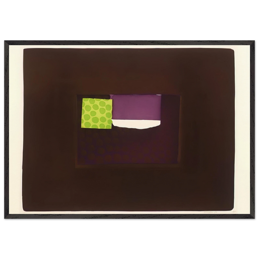 Interior Day - 1974 - Howard Hodgkin 70x100 cm / 28x40 inches Framed Art Print – Black Wooden Frame