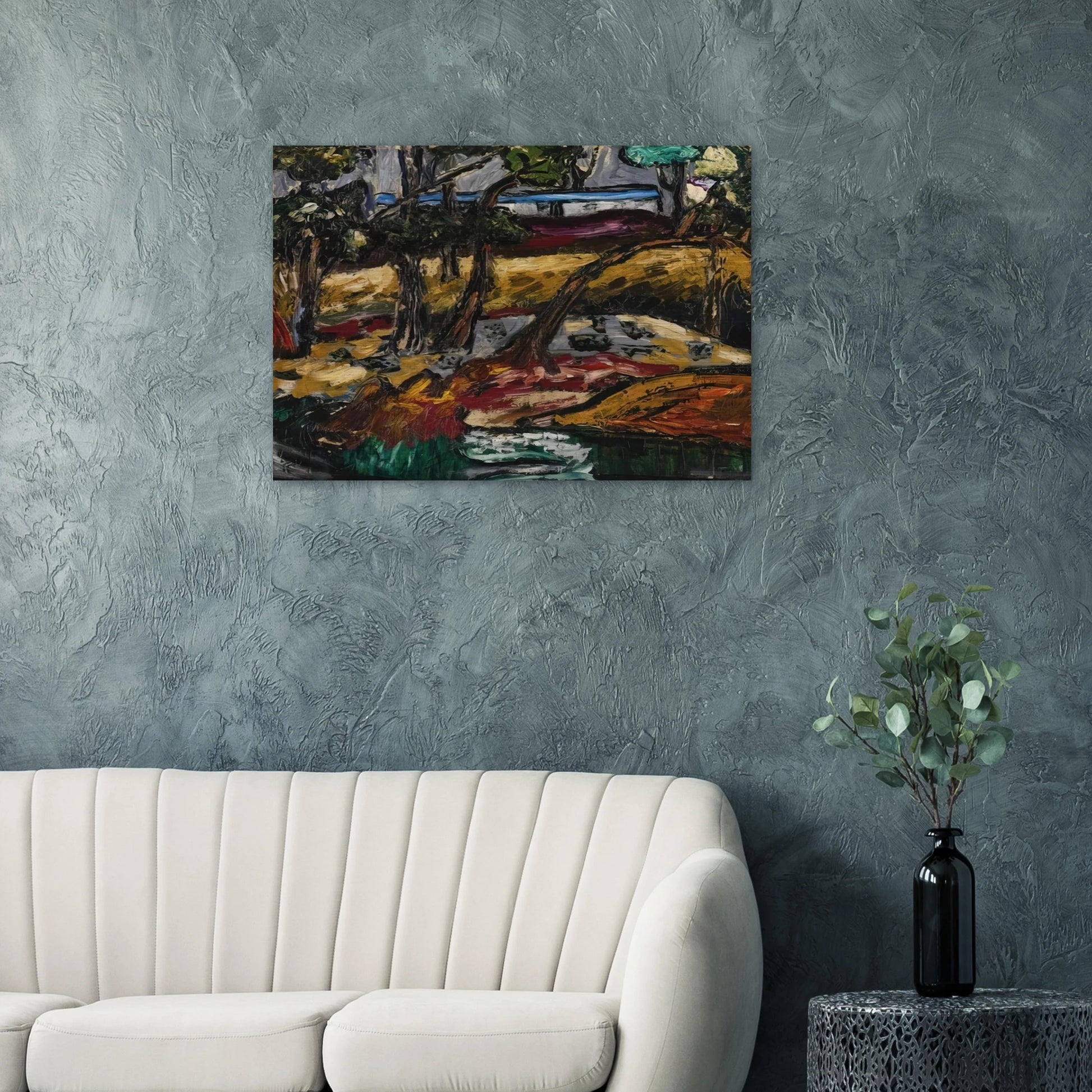 Landscape - Expressionism - Forrest Bess Brushed Aluminum Print - 70x100 cm / 28x40 inches | Forrest Bess Aluminum Print | Forrest Bess Prints