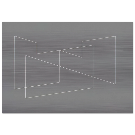 STRUCTURAL INDICATION 1948 - Josef Albers Brushed Aluminum Print - 70x100 cm / 28x40 inches | Josef Albers Aluminum Print | Josef Albers Prints