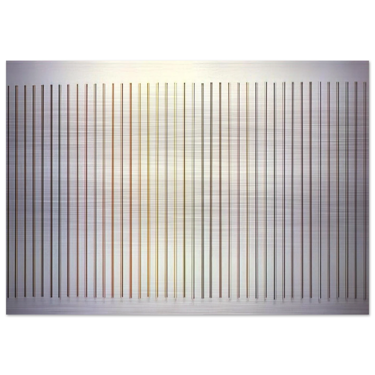 Color Needles - 1984 - Gene Davis Brushed Aluminum Print - 70x100 cm / 28x40 inches | Gene Davis Aluminum Print | Gene Davis Prints