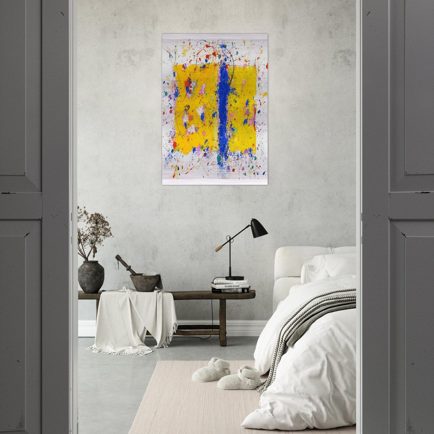 Light in Itself - Sam Francis Brushed Aluminum Print - 70x100 cm / 28x40 inches | Sam Francis Aluminum Print | Sam Francis Prints