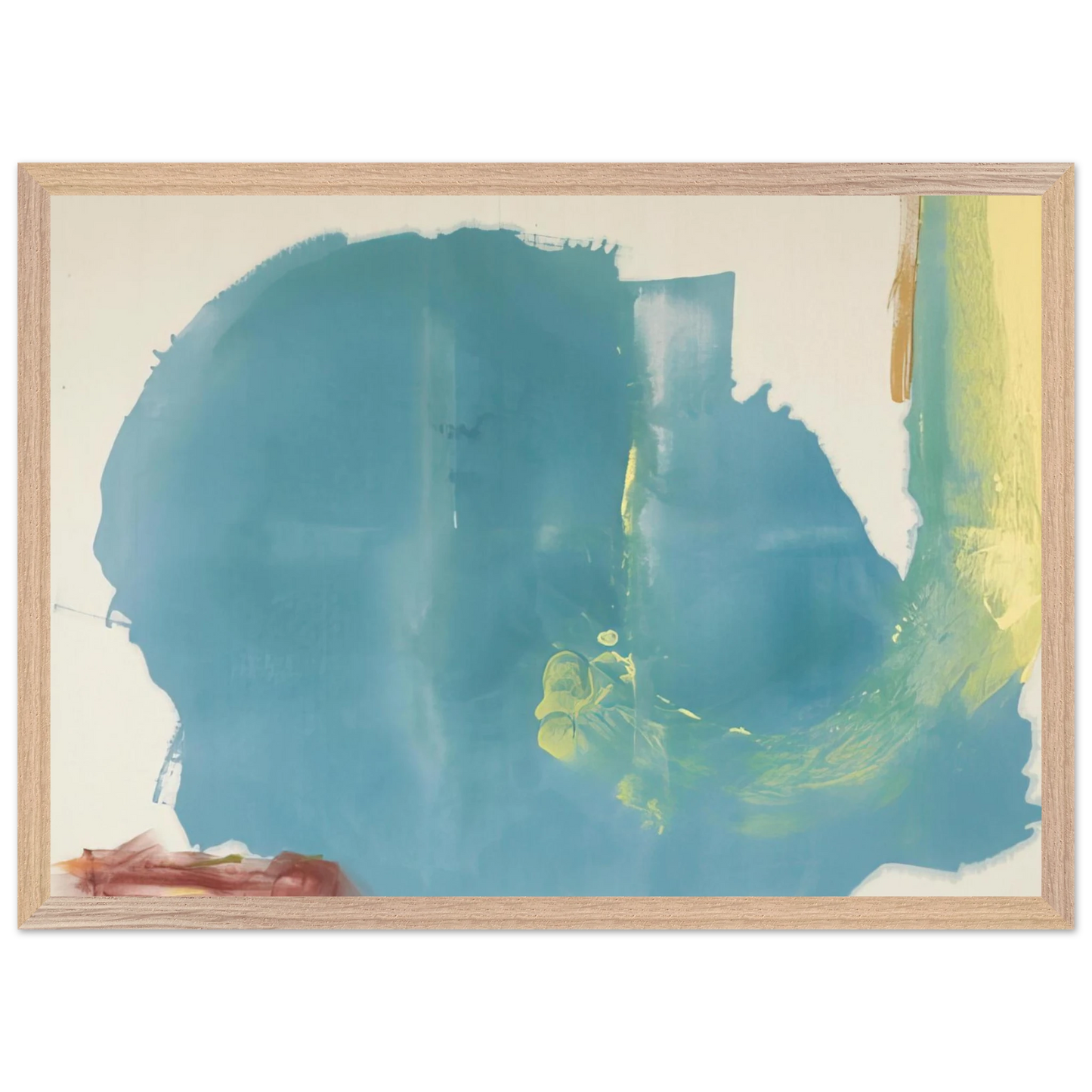 Helen Frankenthaler - Where Necessary - 1977 Wall art - 45x60 cm / 18x24 inches - Premium Wooden Framed Poster With Fine Art Paper-canvas - Wood frame