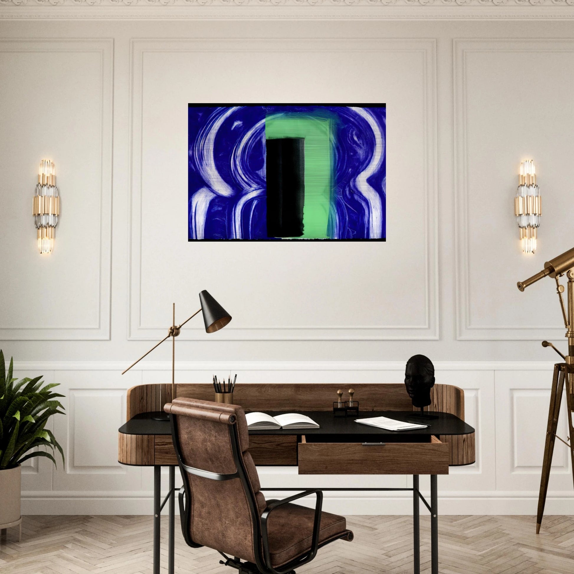 Moroccan Door - 1991 - Howard Hodgkin Brushed Aluminum Print - 70x100 cm / 28x40 inches | Howard Hodgkin Aluminum Print | Howard Hodgkin Prints