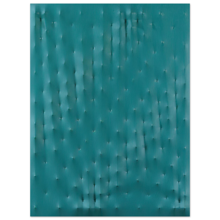 Enrico Castellani - Superficie verde - Spatialism  75x100 cm / 30x40inches Fine Art Poster
