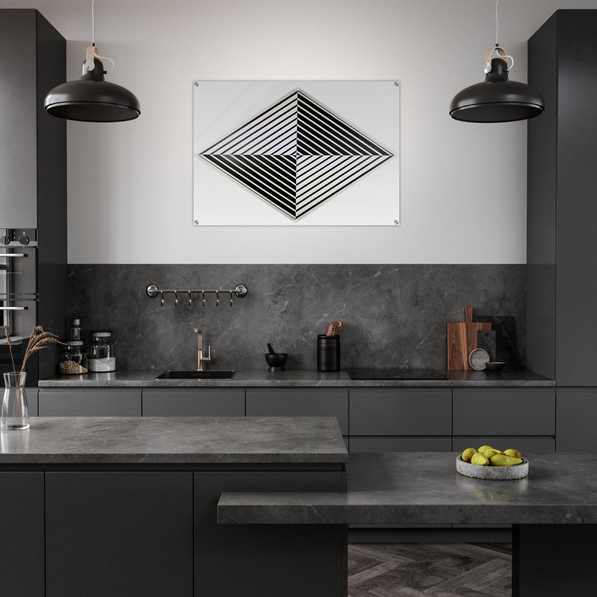 Black and White - 1952 - Carmen Herrera Acrylic Print - 70x100 cm / 28x40″ inches