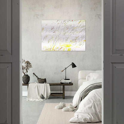 Blue Room - Cy Twombly Brushed Aluminum Print - 70x100 cm / 28x40 inches | Cy Twombly Aluminum Print | Cy Twombly Prints