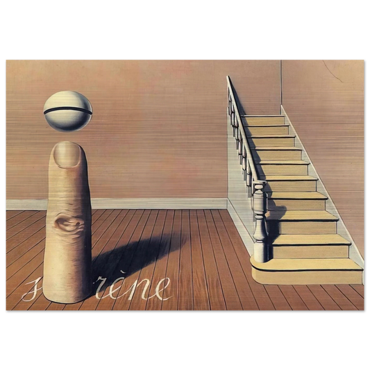 FORBIDDEN LITERATURE THE USE OF THE WORD 1936 - Rene Magritte Brushed Aluminum Print - 70x100 cm / 28x40 inches | Rene Magritte Aluminum Print | Rene Magritte Prints