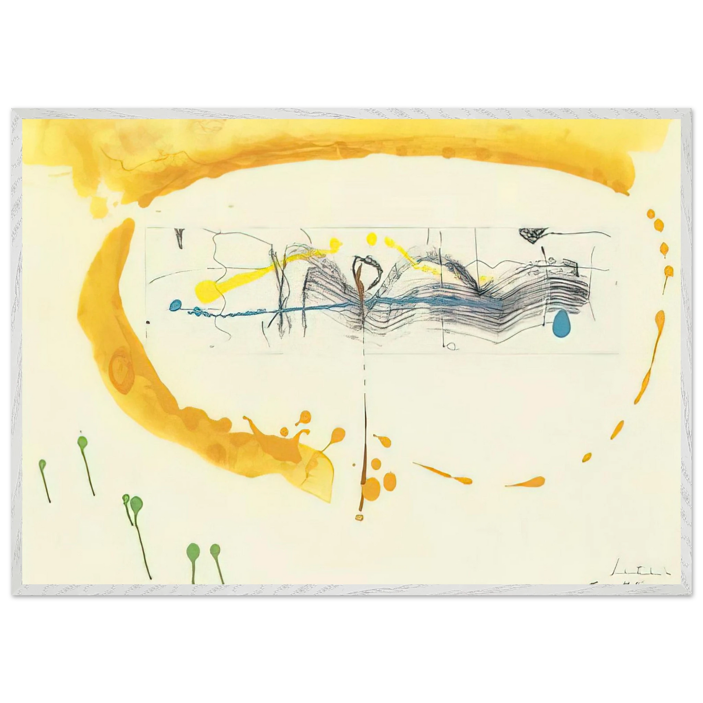 Helen Frankenthaler - Making Music - 2000 Wall art - 50x70 cm / 20x28 inches - Fine Art Poster-canvas - -