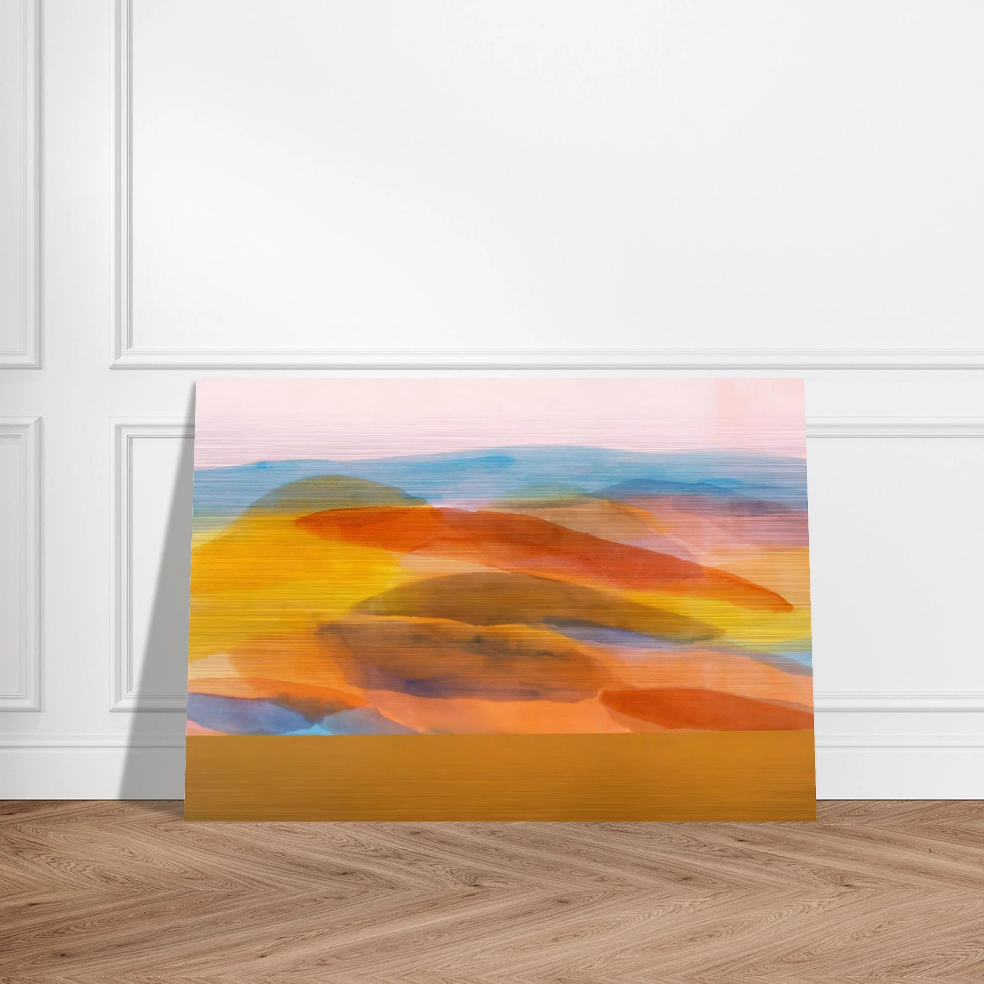 Golden Harvest - 1981 - Ronnie Landfield Brushed Aluminum Print - 70x100 cm / 28x40 inches | Ronnie Landfield Aluminum Print | Ronnie Landfield Prints
