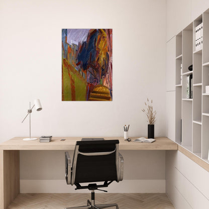 ALBERO DI FRONTE - Frank Auerbach Brushed Aluminum Print - 70x100 cm / 28x40 inches | Frank Auerbach Aluminum Print | Frank Auerbach Prints