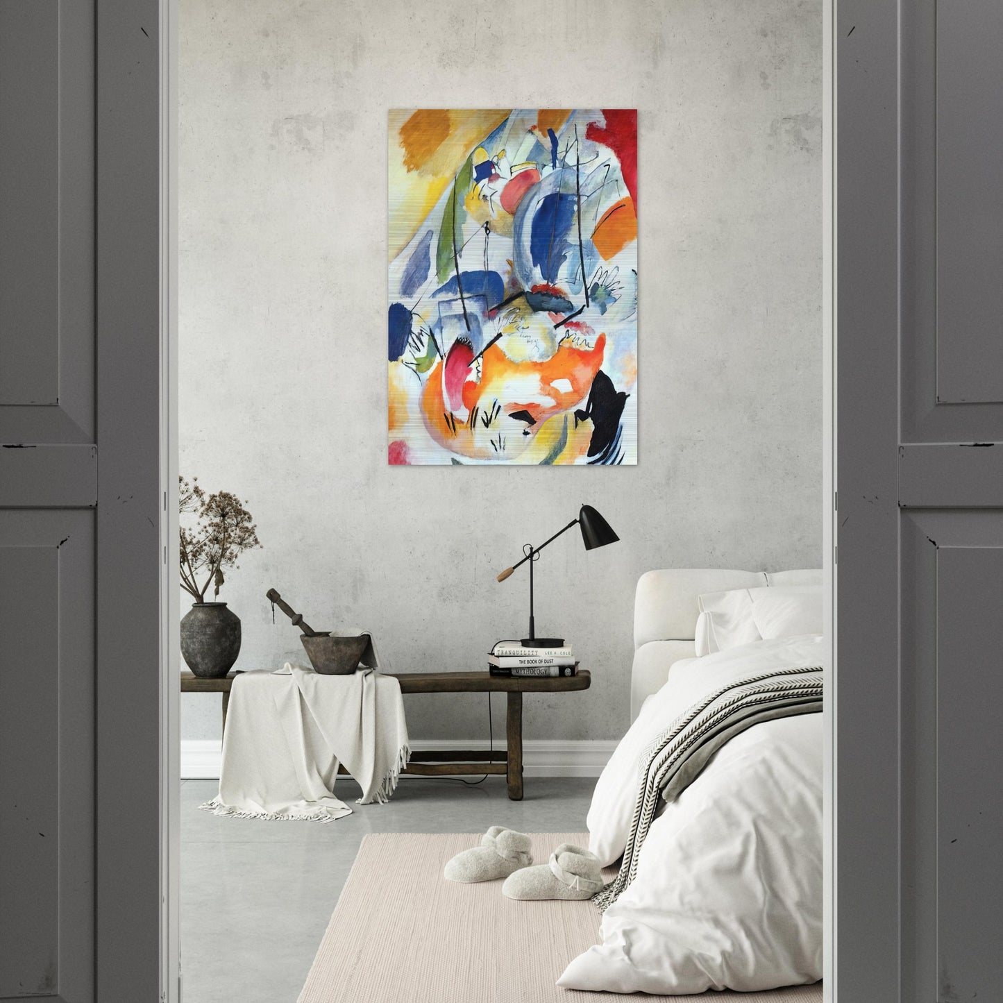 IMPROVISATION 31 SEA BATTLE 1913 - Wassily Kandinsky Brushed Aluminum Print - 70x100 cm / 28x40 inches | Wassily Kandinsky Aluminum Print | Wassily Kandinsky Prints