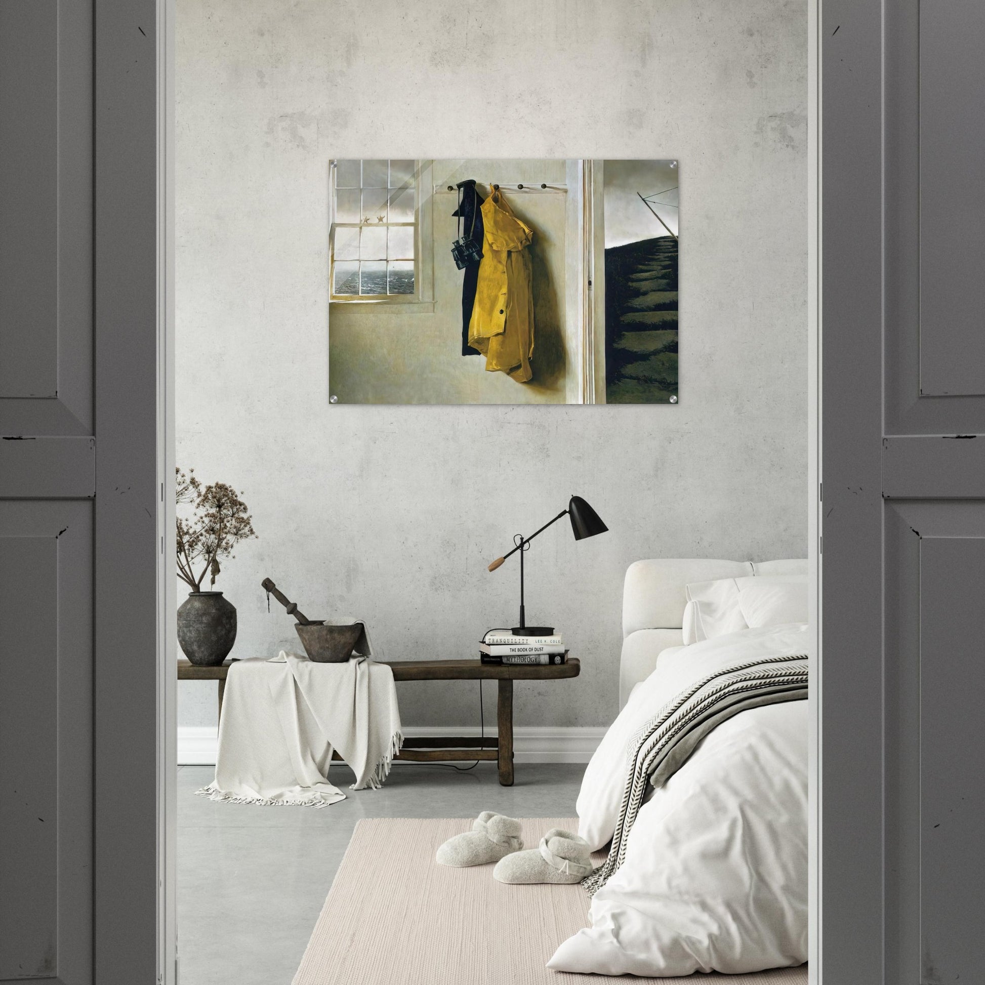 SQUALL - Andrew Wyeth Acrylic Print - 70x100 cm / 28x40″ inches | Andrew Wyeth Wall Art | Andrew Wyeth Prints