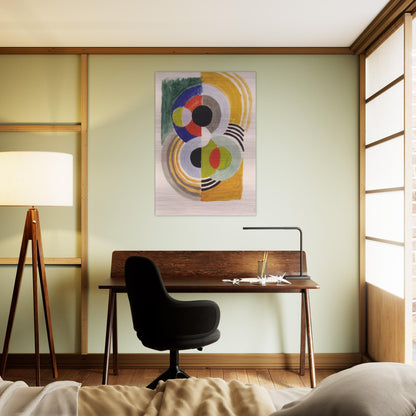 COMPOSITION WITH DISCS - Sonia Delaunay Brushed Aluminum Print - 70x100 cm / 28x40 inches | Sonia Delaunay Aluminum Print | Sonia Delaunay Prints