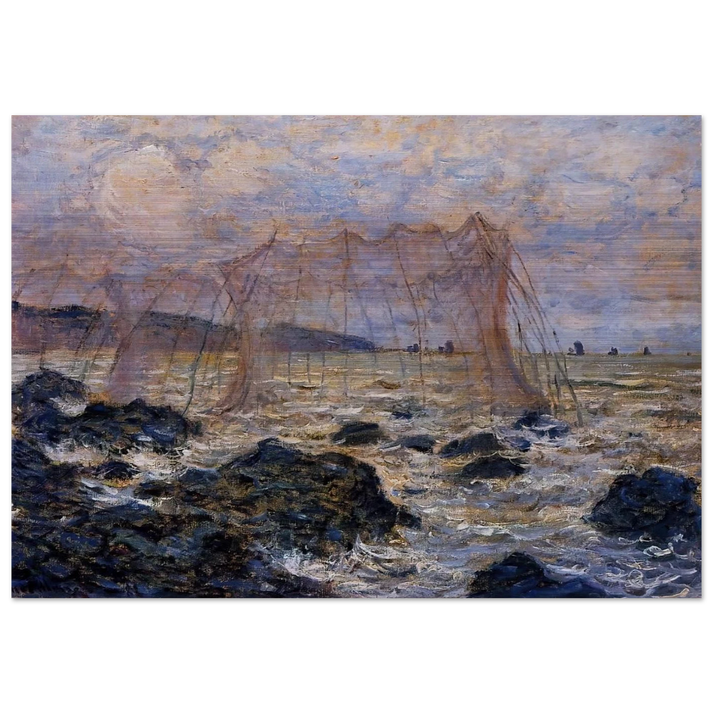 The Nets - claude monet Brushed Aluminum Print - 70x100 cm / 28x40 inches | claude monet Aluminum Print | claude monet Prints
