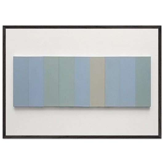 Ru Ware Project - 2012 - Brice Marden 70x100 cm / 28x40 inches Framed Art Print – Black Wooden Frame
