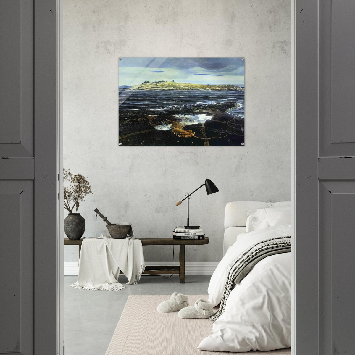 LITTLE CALDWELLS ISLAND - Andrew Wyeth Acrylic Print - 70x100 cm / 28x40″ inches | Andrew Wyeth Wall Art | Andrew Wyeth Prints
