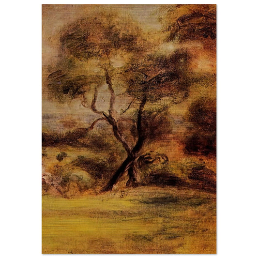 A Walk by the Sea - Pierre-Auguste Renoir Brushed Aluminum Print - 70x100 cm / 28x40 inches | Pierre-Auguste Renoir Aluminum Print | Pierre-Auguste Renoir Prints