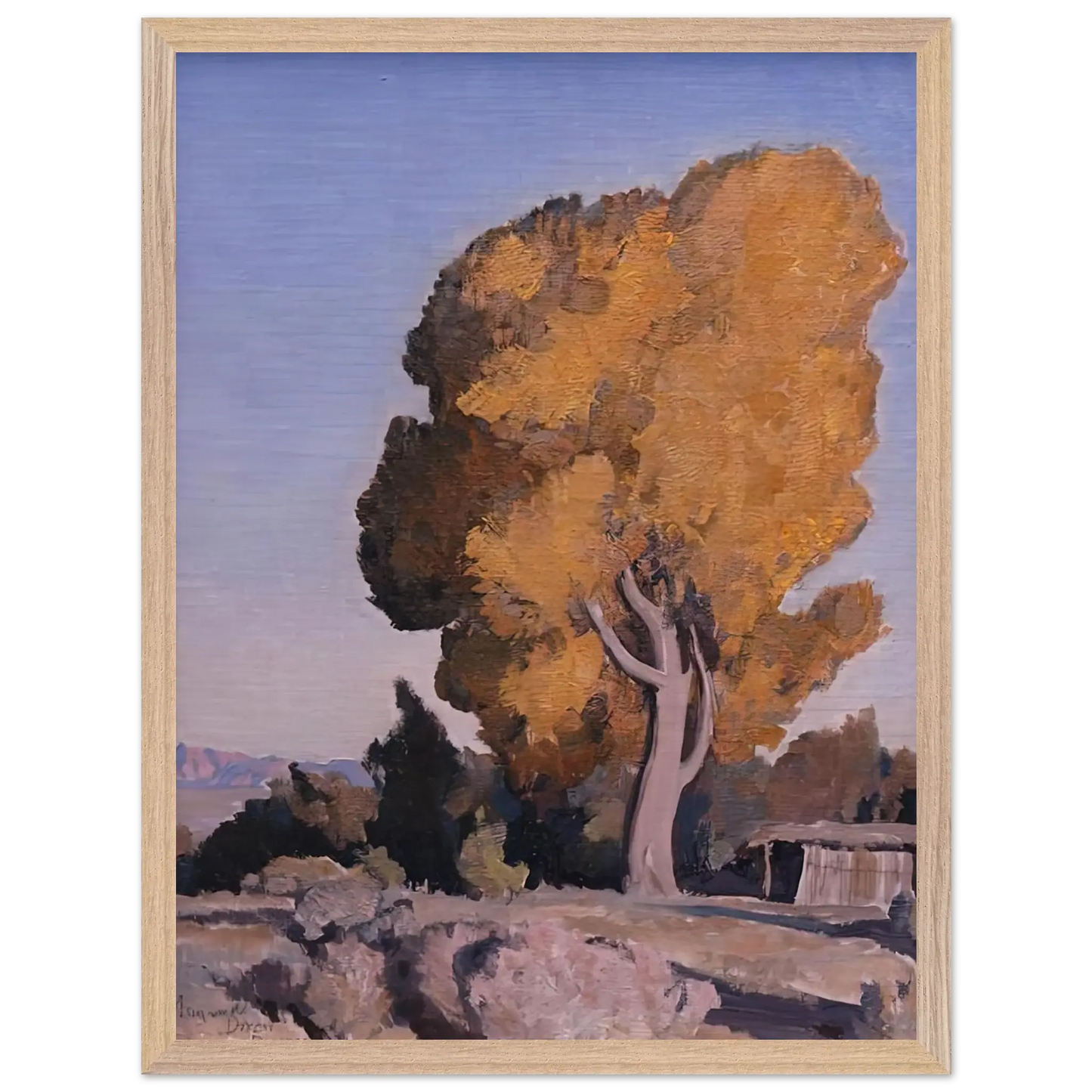 Maynard Dixon - LOW COUNTRY COTTONWOOD 1940 Wall art - 45x60 cm / 18x24 Inches - Fine Art Poster - -