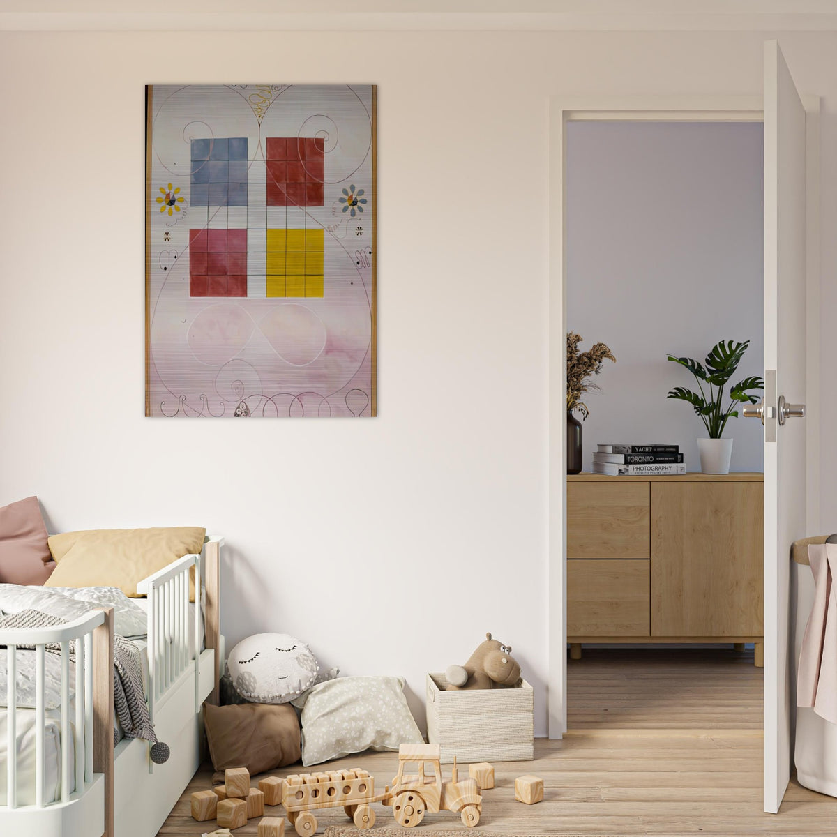DE TIO ST RSTA N 10 ALDERDOMEN 1907 - Hilma af Klint Brushed Aluminum Print - 70x100 cm / 28x40 inches | Hilma af Klint Aluminum Print | Hilma af Klint Prints