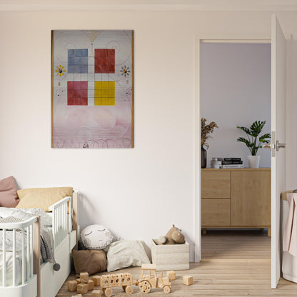 DE TIO ST RSTA N 10 ALDERDOMEN 1907 - Hilma af Klint Brushed Aluminum Print - 70x100 cm / 28x40 inches | Hilma af Klint Aluminum Print | Hilma af Klint Prints