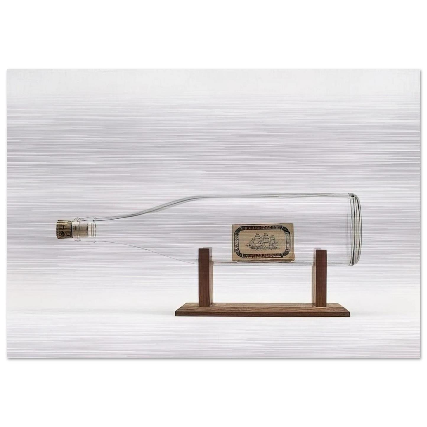 Ship in a Bottle - 1963 - Billy Apple Brushed Aluminum Print - 70x100 cm / 28x40 inches | Billy Apple Aluminum Print | Billy Apple Prints