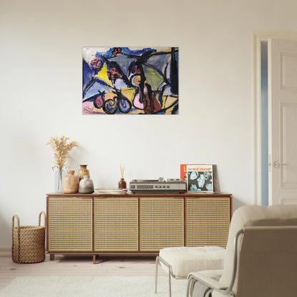 Abstract Still Life - 1950 - Walasse Ting Brushed Aluminum Print - 70x100 cm / 28x40 inches | Walasse Ting Aluminum Print | Walasse Ting Prints