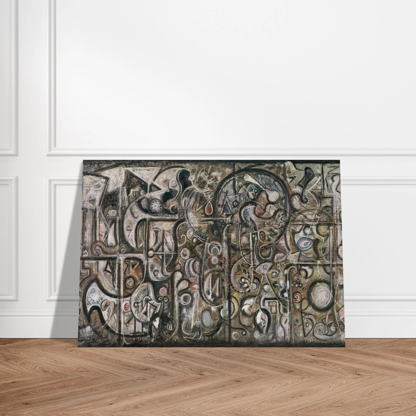 Symphony No. 1, The Transcendental - Richard Pousette-Dart Brushed Aluminum Print - 70x100 cm / 28x40 inches | Richard Pousette-Dart Aluminum Print | Richard Pousette-Dart Prints
